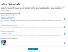 Tablet Screenshot of lediesfitnessindia.blogspot.com