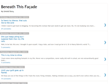 Tablet Screenshot of beneath-this-facade.blogspot.com