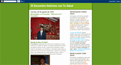 Desktop Screenshot of elencuentrocontusalud.blogspot.com