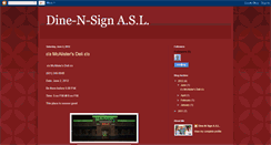 Desktop Screenshot of dine-n-sign-asl.blogspot.com