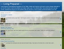 Tablet Screenshot of livingprepared.blogspot.com