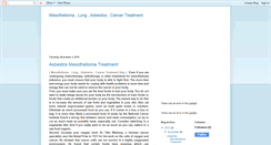 Desktop Screenshot of cancer-mesothelioma-treatment.blogspot.com