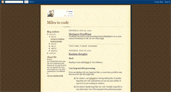 Desktop Screenshot of miles-to-code.blogspot.com