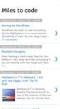 Mobile Screenshot of miles-to-code.blogspot.com