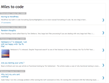 Tablet Screenshot of miles-to-code.blogspot.com