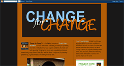 Desktop Screenshot of changefororphansinafrica.blogspot.com