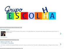 Tablet Screenshot of grupoescolha.blogspot.com