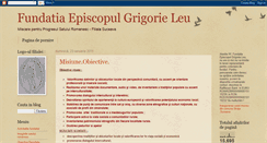 Desktop Screenshot of fundatia-episcopul-grigorie-leu.blogspot.com