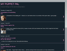 Tablet Screenshot of mypuppetpal.blogspot.com