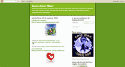 Desktop Screenshot of blogjesusamormaior.blogspot.com