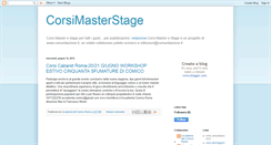 Desktop Screenshot of corsimasterstage.blogspot.com