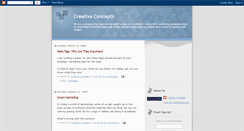 Desktop Screenshot of creativaconcepts.blogspot.com