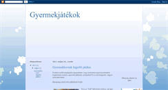 Desktop Screenshot of gyermekjatek.blogspot.com