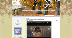 Desktop Screenshot of gruposementinhadejesus.blogspot.com