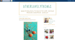 Desktop Screenshot of otherlovelythings.blogspot.com