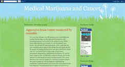 Desktop Screenshot of medicalmarijuanaandcancer.blogspot.com