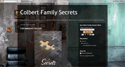 Desktop Screenshot of colbertfamilysecrets.blogspot.com