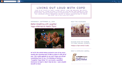 Desktop Screenshot of livingoutloudwithcopd.blogspot.com