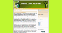 Desktop Screenshot of healthcaremag.blogspot.com