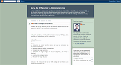 Desktop Screenshot of leydeinfanciayadolescencia.blogspot.com