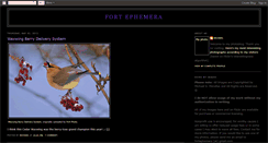 Desktop Screenshot of fortephemera.blogspot.com