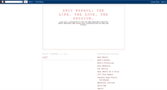 Desktop Screenshot of andywarholproject.blogspot.com