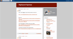 Desktop Screenshot of haphazardespresso.blogspot.com