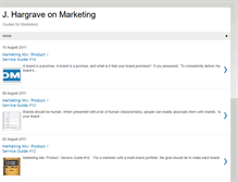Tablet Screenshot of jhargraveonmarketing.blogspot.com