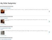 Tablet Screenshot of mylittlefootprints.blogspot.com