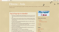 Desktop Screenshot of fitnessaxis.blogspot.com