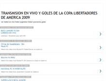 Tablet Screenshot of goleslibertadores2009.blogspot.com