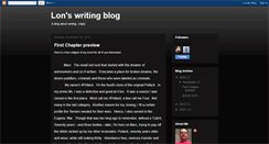 Desktop Screenshot of dragolite-lonswritingblog.blogspot.com