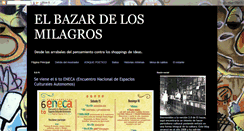 Desktop Screenshot of elbazardelosmilagros.blogspot.com