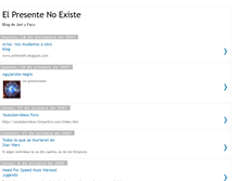 Tablet Screenshot of elpresentenoexiste.blogspot.com