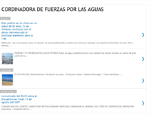 Tablet Screenshot of cordinadoradefuerzasporlasaguas.blogspot.com