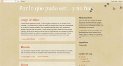 Desktop Screenshot of porloquepudoserynofue.blogspot.com