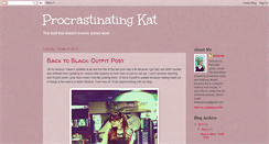 Desktop Screenshot of procrastacat.blogspot.com