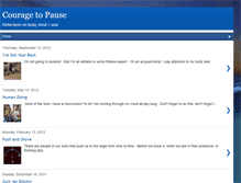 Tablet Screenshot of couragetopause.blogspot.com