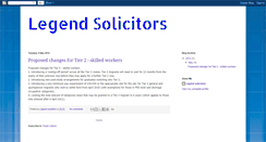 Desktop Screenshot of legendsolicitors.blogspot.com