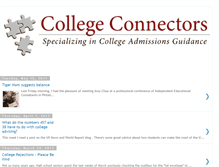 Tablet Screenshot of collegeconnectors.blogspot.com