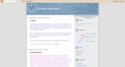 Desktop Screenshot of christyengworld.blogspot.com
