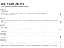 Tablet Screenshot of ciudadlaberinto.blogspot.com