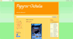 Desktop Screenshot of papyrosoichalia.blogspot.com