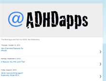 Tablet Screenshot of adhdapps.blogspot.com