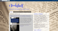 Desktop Screenshot of 1bookshelf.blogspot.com
