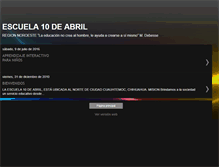 Tablet Screenshot of escuela10deabril.blogspot.com