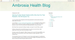 Desktop Screenshot of ambrosiahealth.blogspot.com