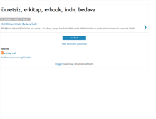 Tablet Screenshot of bedava-e-kitap-indir.blogspot.com
