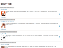 Tablet Screenshot of beauty-talk.blogspot.com