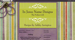 Desktop Screenshot of injesusnamedesigns.blogspot.com